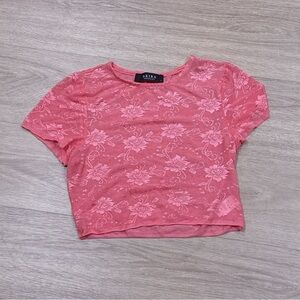 AKIRA Pink Crop T-Shirt